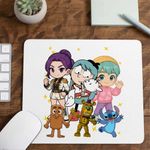 PC, gaming si accesorii - Periferice PC - Mousepad - Mousepad Hilda Huntrix Saja Boys K-pop, 21x19cm - Infinity.ro