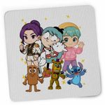 PC, gaming si accesorii - Periferice PC - Mousepad - Mousepad Hilda Huntrix Saja Boys K-pop, 21x19cm - Infinity.ro
