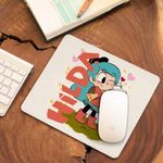 PC, gaming si accesorii - Periferice PC - Mousepad - Mousepad Hilda Twig Hug White Fox Valentines Day, 21x19cm - Infinity.ro
