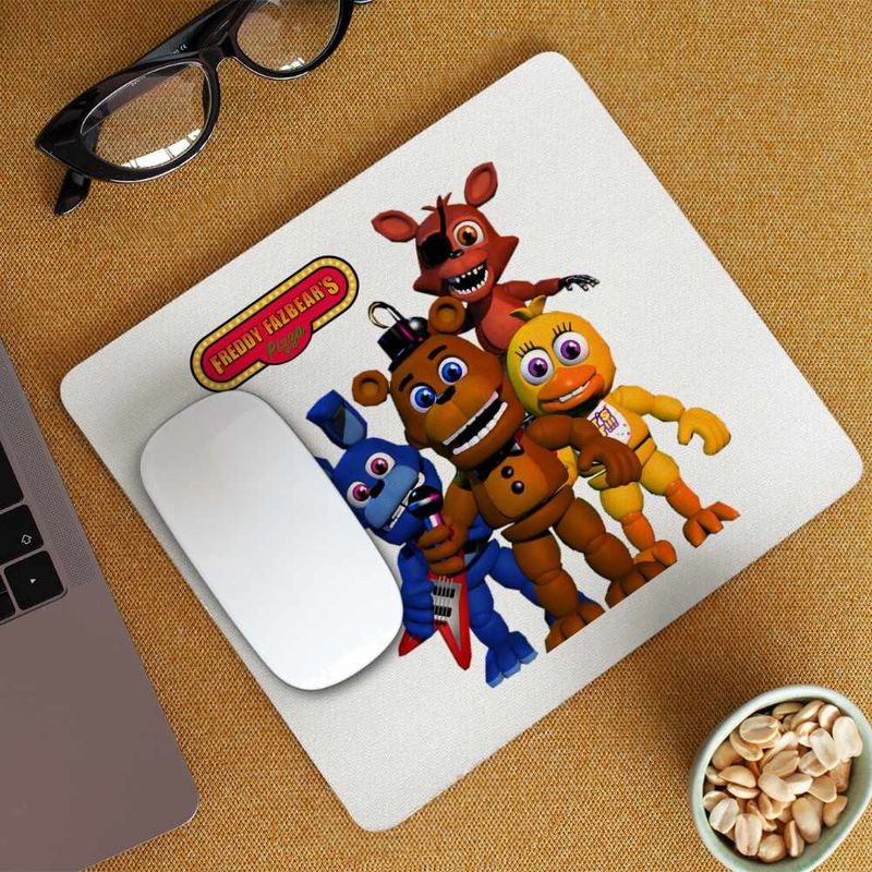 PC, gaming si accesorii - Periferice PC - Mousepad - Mousepad FNAF All Team Five Nights at Freddy Horror Halloween CoolTrend, 21x19cm - Infinity.ro