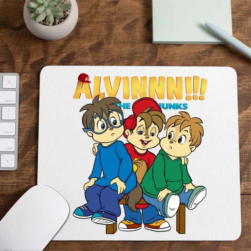 PC, gaming si accesorii - Periferice PC - Mousepad - Mousepad Alvin Elevi Scoala Alvinnn Veveritele, CoolTrend, 21x19cm - Infinity.ro