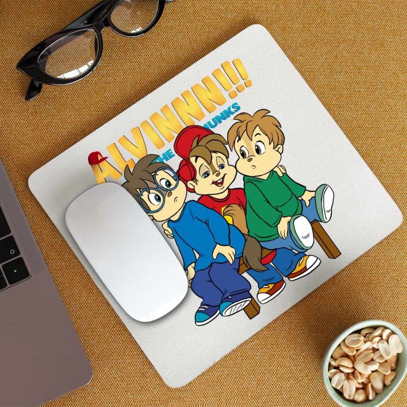 PC, gaming si accesorii - Periferice PC - Mousepad - Mousepad Alvin Elevi Scoala Alvinnn Veveritele, CoolTrend, 21x19cm - Infinity.ro