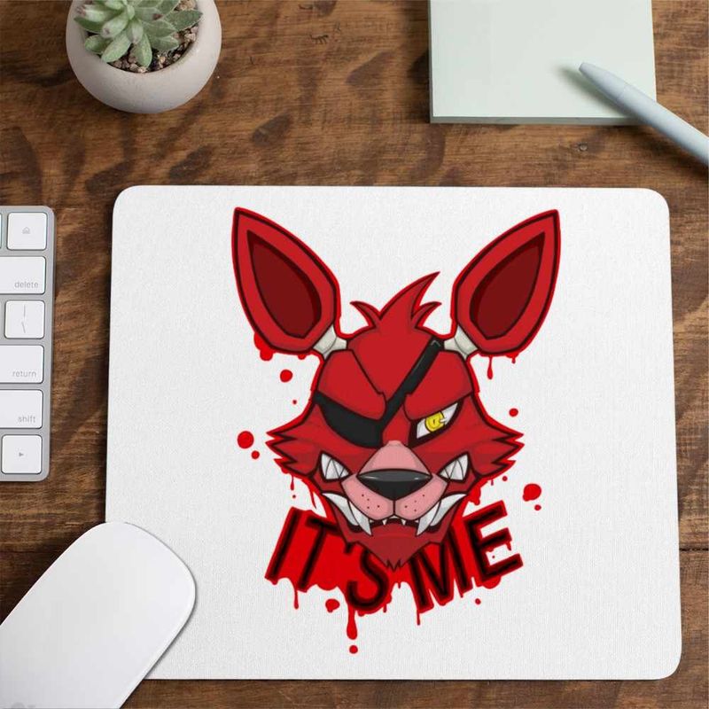 PC, gaming si accesorii - Periferice PC - Mousepad - Mousepad Fnaf Foxy Its Me Five Nights at Freddy Horror Halloween CoolTrend, 21x19cm - Infinity.ro