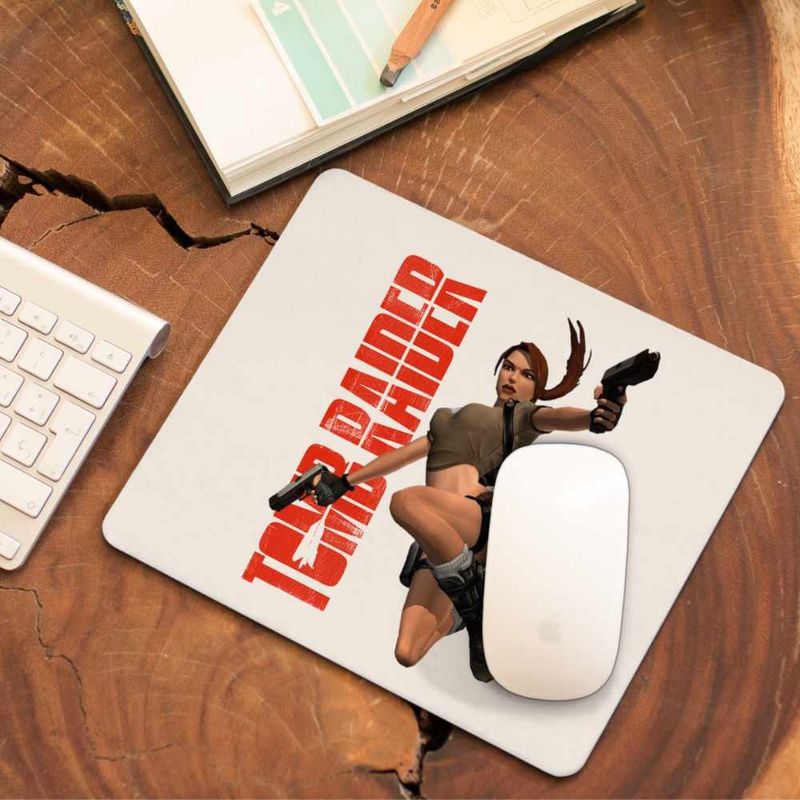 PC, gaming si accesorii - Periferice PC - Mousepad - Mousepad Tomb Raider Misiune Imposibila Lara Croft Airsoft CoolTrend, 21x19cm - Infinity.ro
