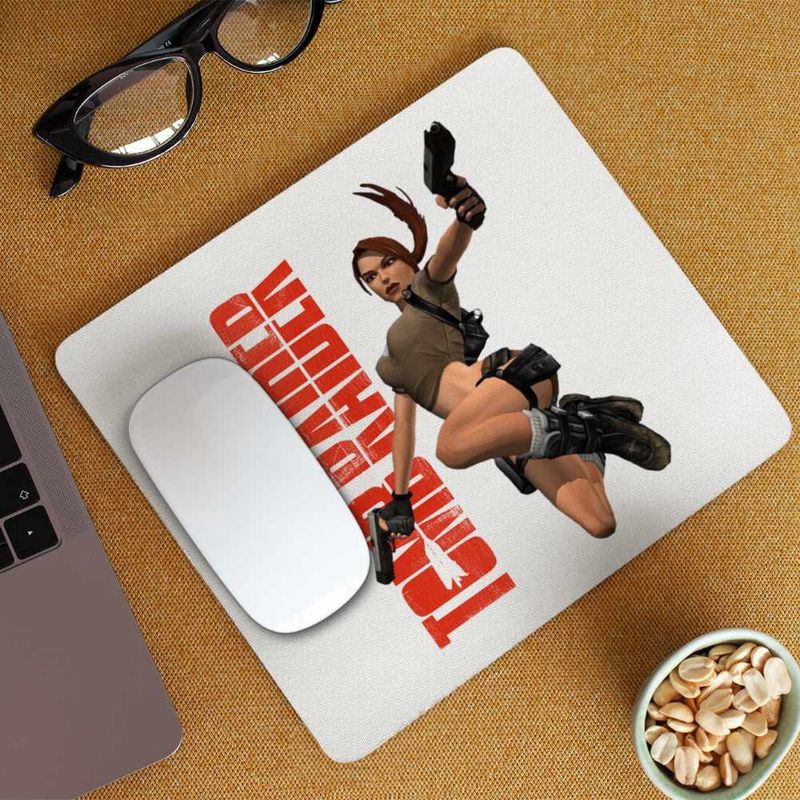 PC, gaming si accesorii - Periferice PC - Mousepad - Mousepad Tomb Raider Misiune Imposibila Lara Croft Airsoft CoolTrend, 21x19cm - Infinity.ro