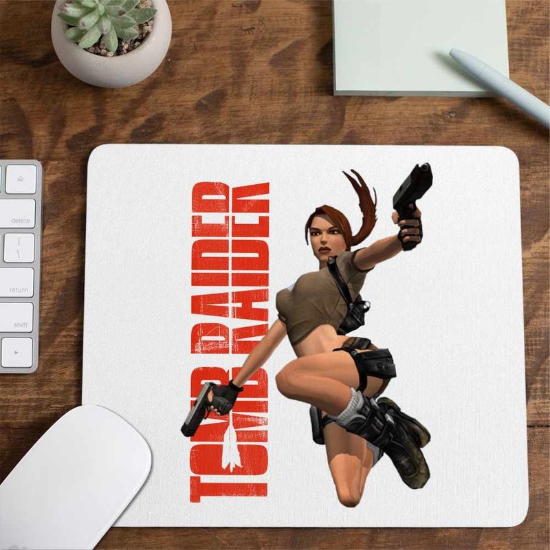 PC, gaming si accesorii - Periferice PC - Mousepad - Mousepad Tomb Raider Misiune Imposibila Lara Croft Airsoft CoolTrend, 21x19cm - Infinity.ro