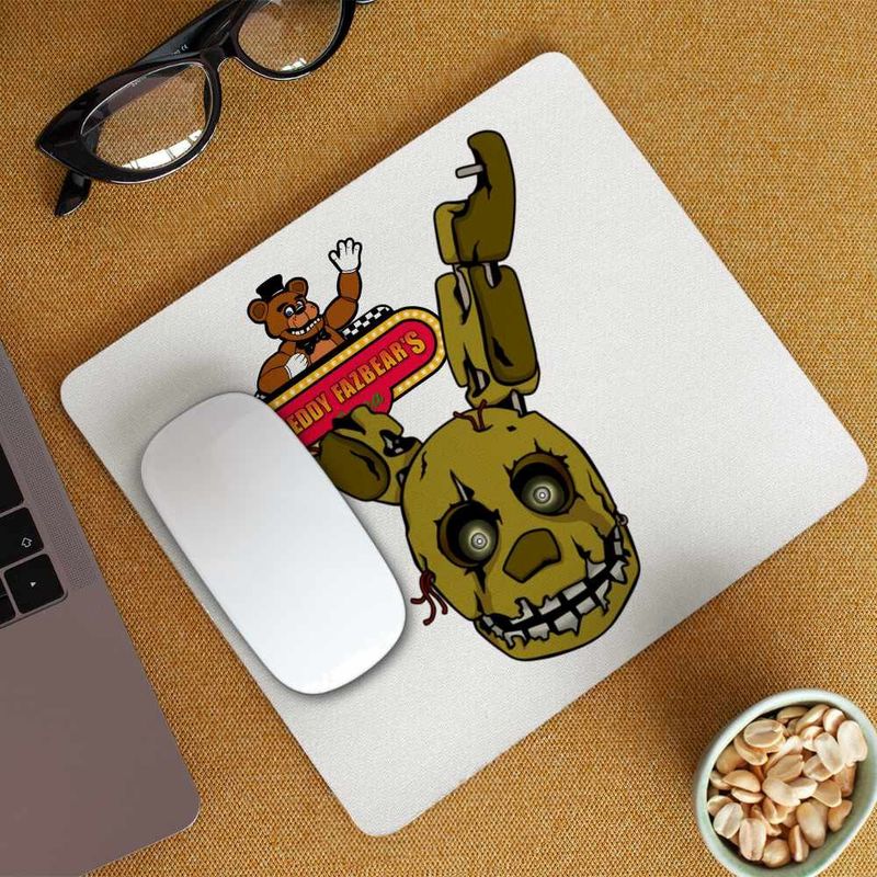 PC, gaming si accesorii - Periferice PC - Mousepad - Mousepad Fnaf Spring Bonnie Five Nights at Freddy Horror Halloween CoolTrend, 21x19cm - Infinity.ro