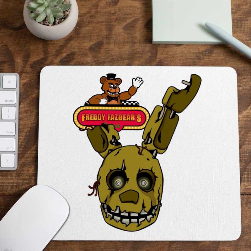 PC, gaming si accesorii - Periferice PC - Mousepad - Mousepad Fnaf Spring Bonnie Five Nights at Freddy Horror Halloween CoolTrend, 21x19cm - Infinity.ro