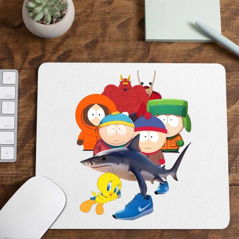 PC, gaming si accesorii - Periferice PC - Mousepad - Mousepad South Park Tweety Tralalero Tralala Brainrot Diavol Brainrot Italian, CoolTrend, 21x19cm - Infinity.ro