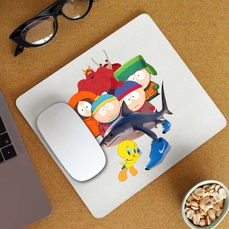 PC, gaming si accesorii - Periferice PC - Mousepad - Mousepad South Park Tweety Tralalero Tralala Brainrot Diavol Brainrot Italian, CoolTrend, 21x19cm - Infinity.ro