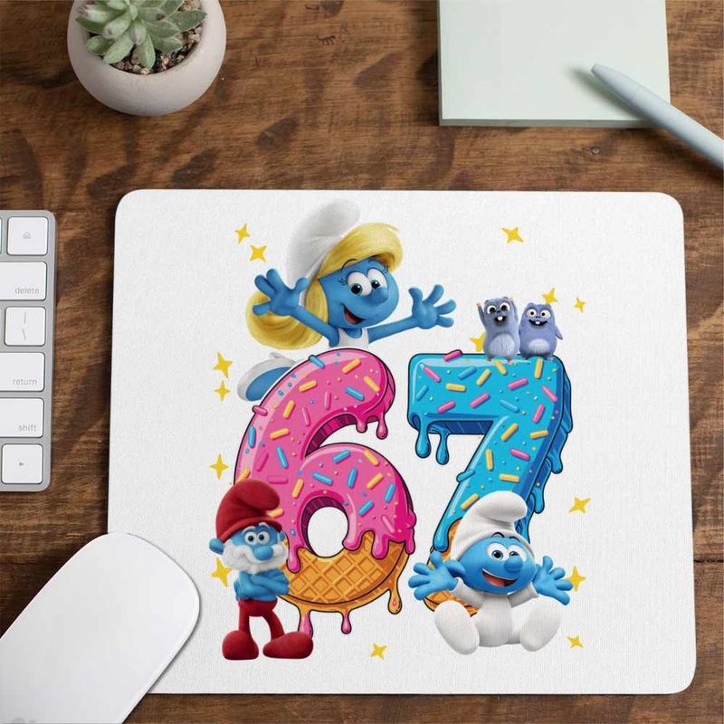 PC, gaming si accesorii - Periferice PC - Mousepad - Mousepad Six Seven Strumfita Bebe Strumf CoolTrend, 21x19cm - Infinity.ro