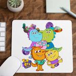 PC, gaming si accesorii - Periferice PC - Mousepad - Mousepad Tim Rex Toata Familia Spatiu Dinozauri Cosmos, CoolTrend, 21x19cm - Infinity.ro