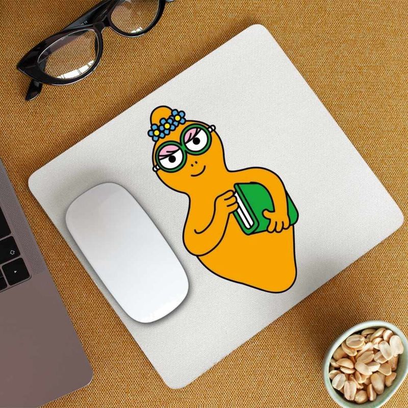 PC, gaming si accesorii - Periferice PC - Mousepad - Mousepad Barbalib Barbapapa Nerd Barbaletta, CoolTrend, 21x19cm - Infinity.ro