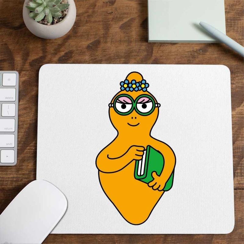 PC, gaming si accesorii - Periferice PC - Mousepad - Mousepad Barbalib Barbapapa Nerd Barbaletta, CoolTrend, 21x19cm - Infinity.ro
