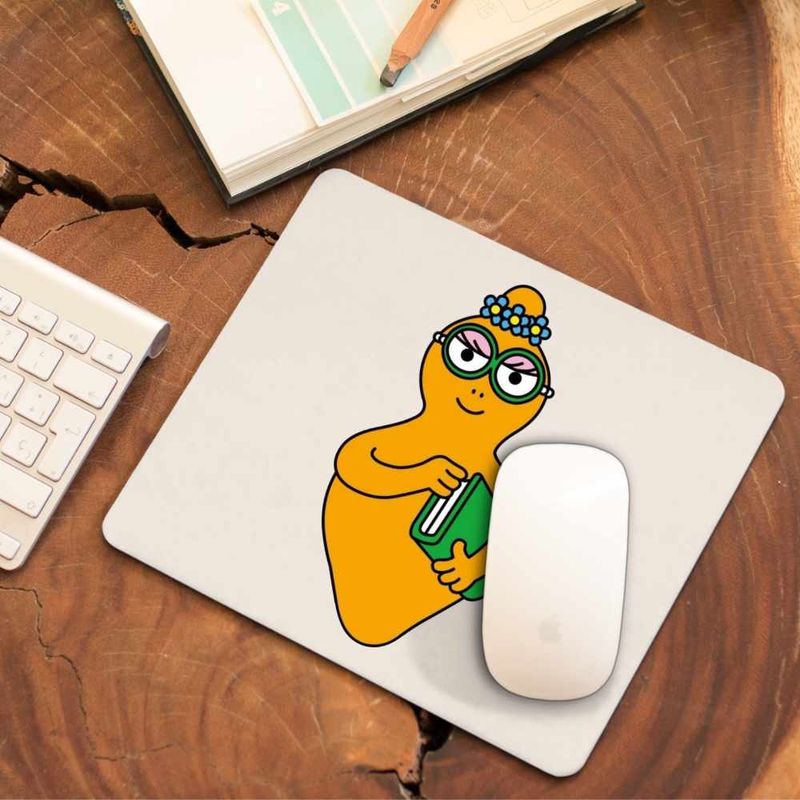 PC, gaming si accesorii - Periferice PC - Mousepad - Mousepad Barbalib Barbapapa Nerd Barbaletta, CoolTrend, 21x19cm - Infinity.ro