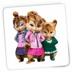 PC, gaming si accesorii - Periferice PC - Mousepad - Mousepad Alvin Fetele Veveritele Brittany Jeanette Eleanor, CoolTrend, 21x19cm - Infinity.ro