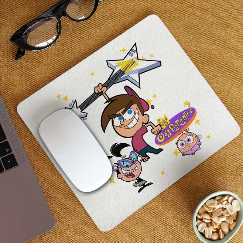 PC, gaming si accesorii - Periferice PC - Mousepad - Mousepad Fairly Odd Parents Timmy Turner Chitara Nasii mei Vrajitori CoolTrend, 21x19cm - Infinity.ro