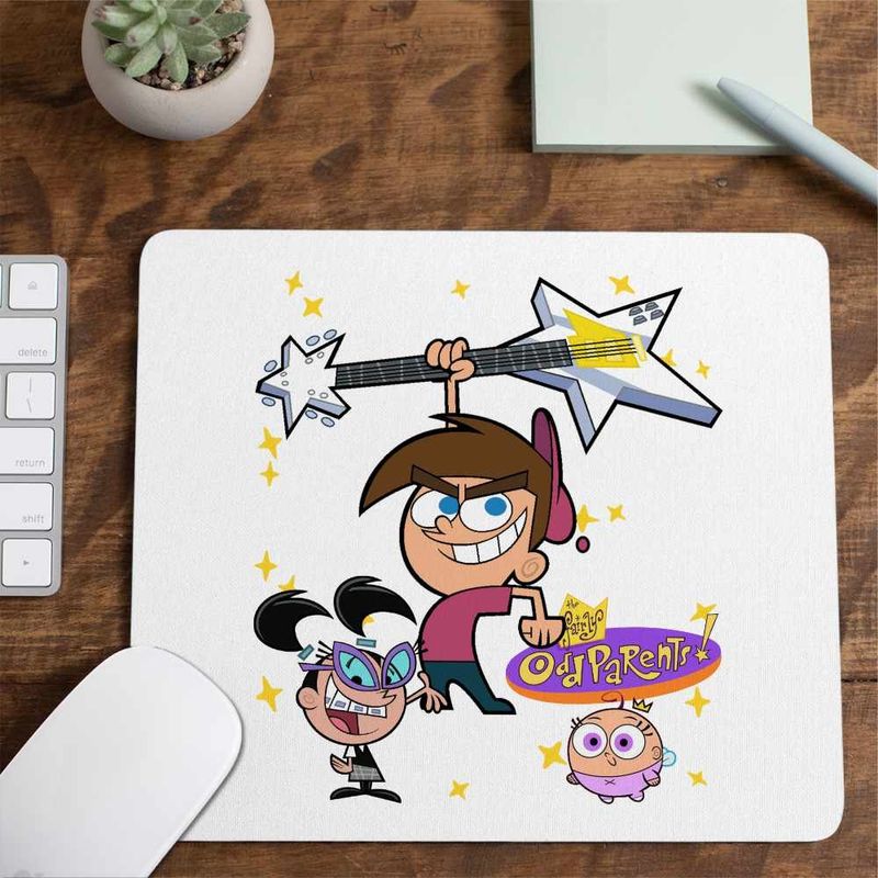 PC, gaming si accesorii - Periferice PC - Mousepad - Mousepad Fairly Odd Parents Timmy Turner Chitara Nasii mei Vrajitori CoolTrend, 21x19cm - Infinity.ro