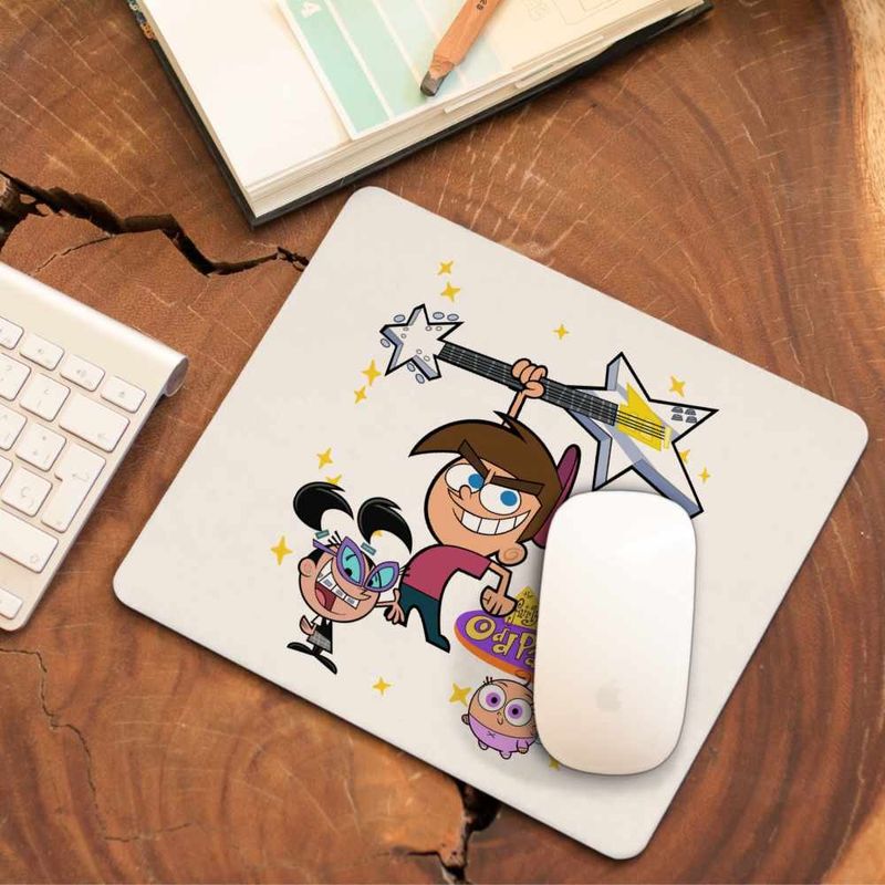 PC, gaming si accesorii - Periferice PC - Mousepad - Mousepad Fairly Odd Parents Timmy Turner Chitara Nasii mei Vrajitori CoolTrend, 21x19cm - Infinity.ro