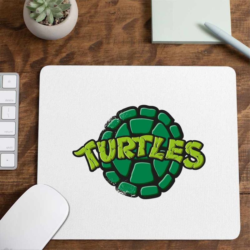PC, gaming si accesorii - Periferice PC - Mousepad - Mousepad Testoasele Ninja Logo Sigil Teenage Mutant, CoolTrend, 21x19cm - Infinity.ro