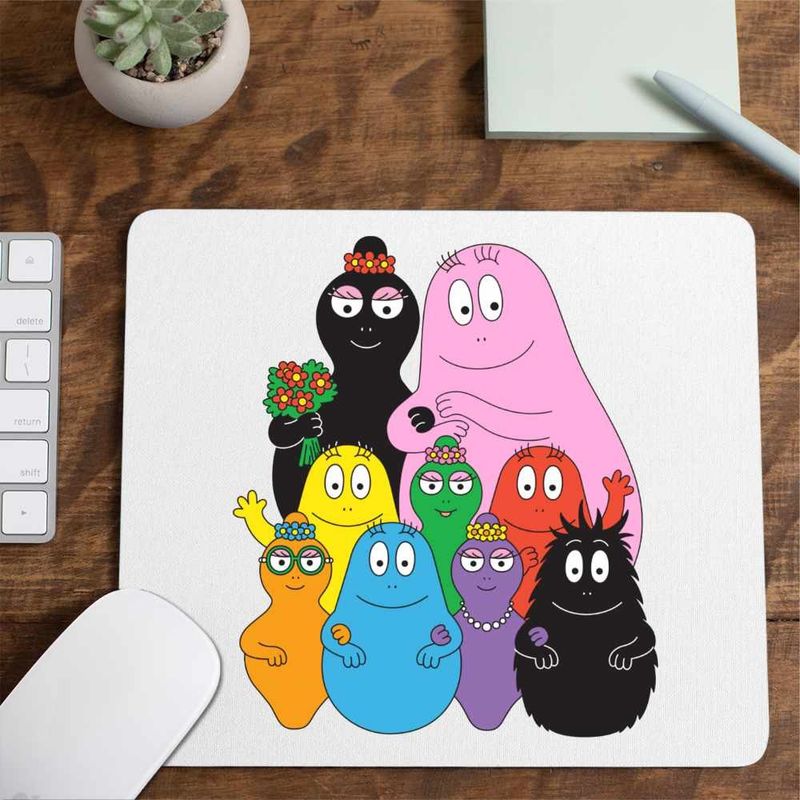 PC, gaming si accesorii - Periferice PC - Mousepad - Mousepad Barbapapa Familie Petrecere, CoolTrend, 21x19cm - Infinity.ro
