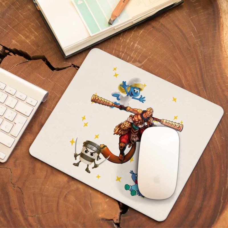 PC, gaming si accesorii - Periferice PC - Mousepad - Mousepad Wukong War General Boss Level Maimuta, 21x19cm - Infinity.ro