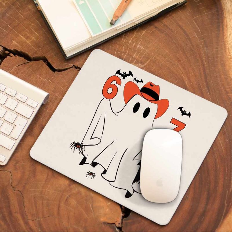 PC, gaming si accesorii - Periferice PC - Mousepad - Mousepad Six Seven Fantoma 67 Halloween CoolTrend, 21x19cm - Infinity.ro