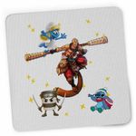 PC, gaming si accesorii - Periferice PC - Mousepad - Mousepad Wukong War General Boss Level Maimuta, 21x19cm - Infinity.ro
