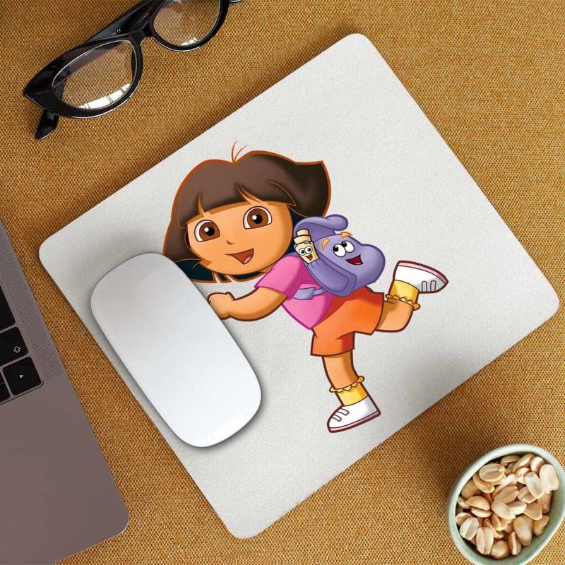 PC, gaming si accesorii - Periferice PC - Mousepad - Mousepad Dora Exploratoarea Ghiozdan Harta Explorer, CoolTrend, 21x19cm - Infinity.ro