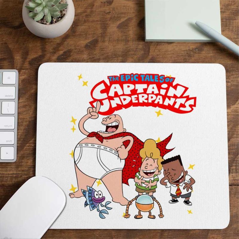 PC, gaming si accesorii - Periferice PC - Mousepad - Mousepad Captain Underpants Aventurile Epice ale Capitanului Chilot George Harold CoolTrend, 21x19cm - Infinity.ro