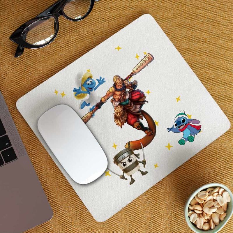 PC, gaming si accesorii - Periferice PC - Mousepad - Mousepad Wukong War General Boss Level Maimuta, 21x19cm - Infinity.ro