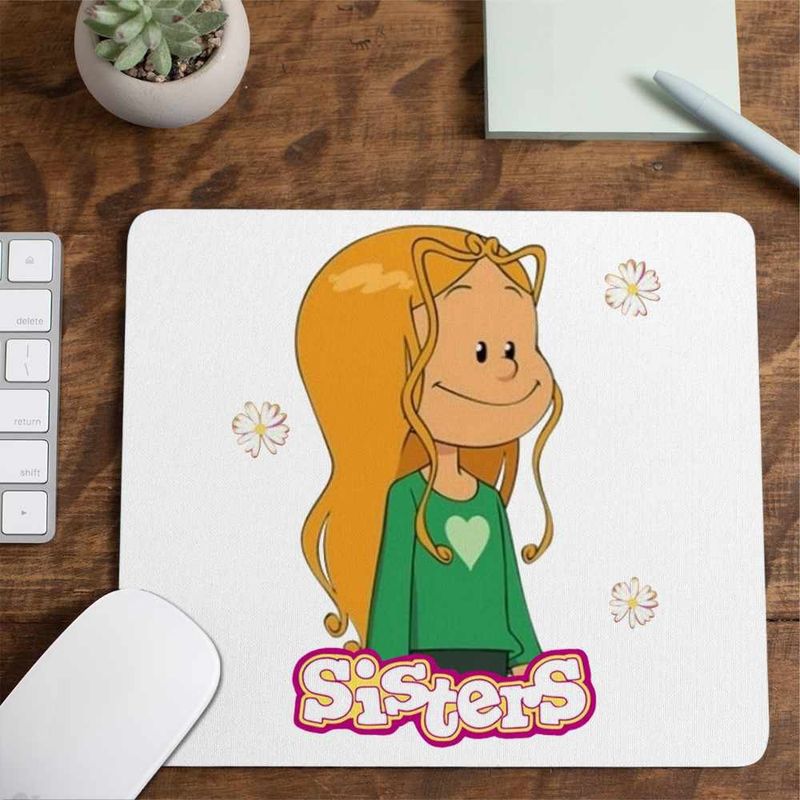 PC, gaming si accesorii - Periferice PC - Mousepad - Mousepad Surorile Marine The Sisters Desene Animate, CoolTrend, 21x19cm - Infinity.ro