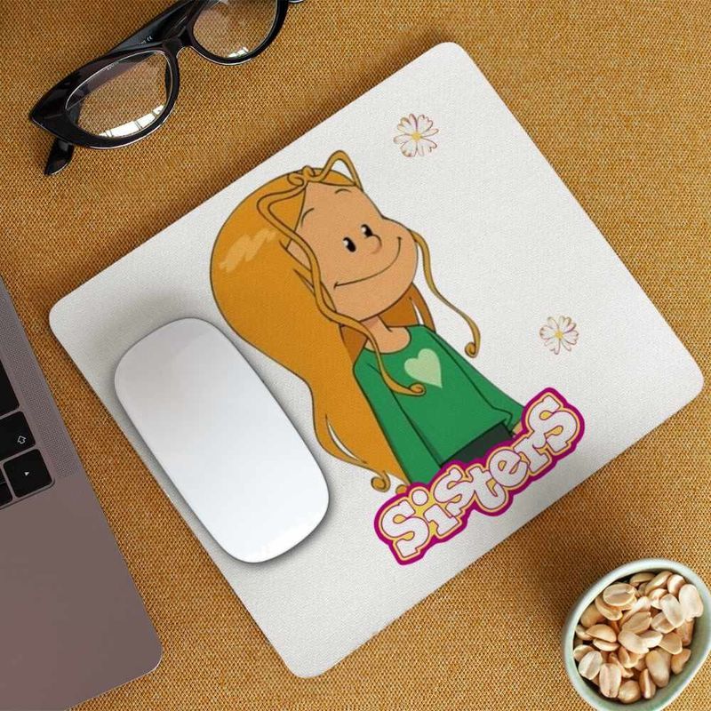 PC, gaming si accesorii - Periferice PC - Mousepad - Mousepad Surorile Marine The Sisters Desene Animate, CoolTrend, 21x19cm - Infinity.ro