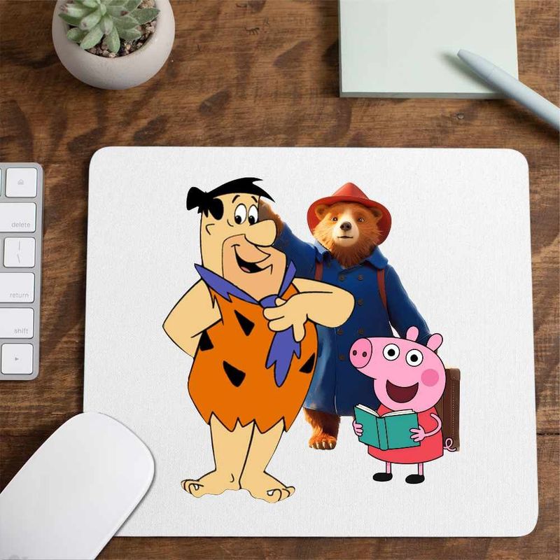 PC, gaming si accesorii - Periferice PC - Mousepad - Mousepad Paddington Flintstone Peppa Pig Purcelus, CoolTrend, 21x19cm - Infinity.ro