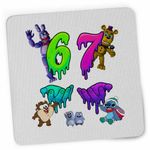 PC, gaming si accesorii - Periferice PC - Mousepad - Mousepad Fnaf Six Seven Five Nights at Freddy Horror Halloween CoolTrend, 21x19cm - Infinity.ro