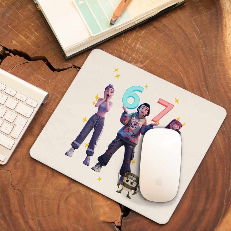 PC, gaming si accesorii - Periferice PC - Mousepad - Mousepad Six Seven Demon Hunters 67 Kpop CoolTrend, 21x19cm - Infinity.ro