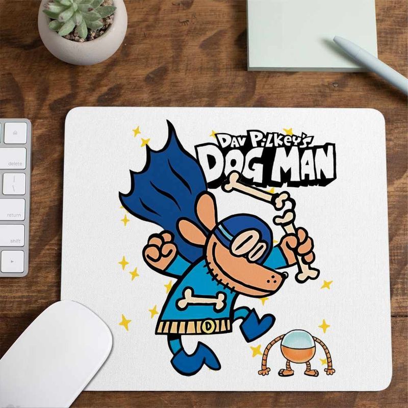 PC, gaming si accesorii - Periferice PC - Mousepad - Mousepad Captain Underpants Dog Man Cat Kid Capitanul Chilot Ninja CoolTrend, 21x19cm - Infinity.ro