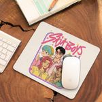 PC, gaming si accesorii - Periferice PC - Mousepad - Mousepad Huntrix Saja Boys Stars Kpop CoolTrend, 21x19cm - Infinity.ro