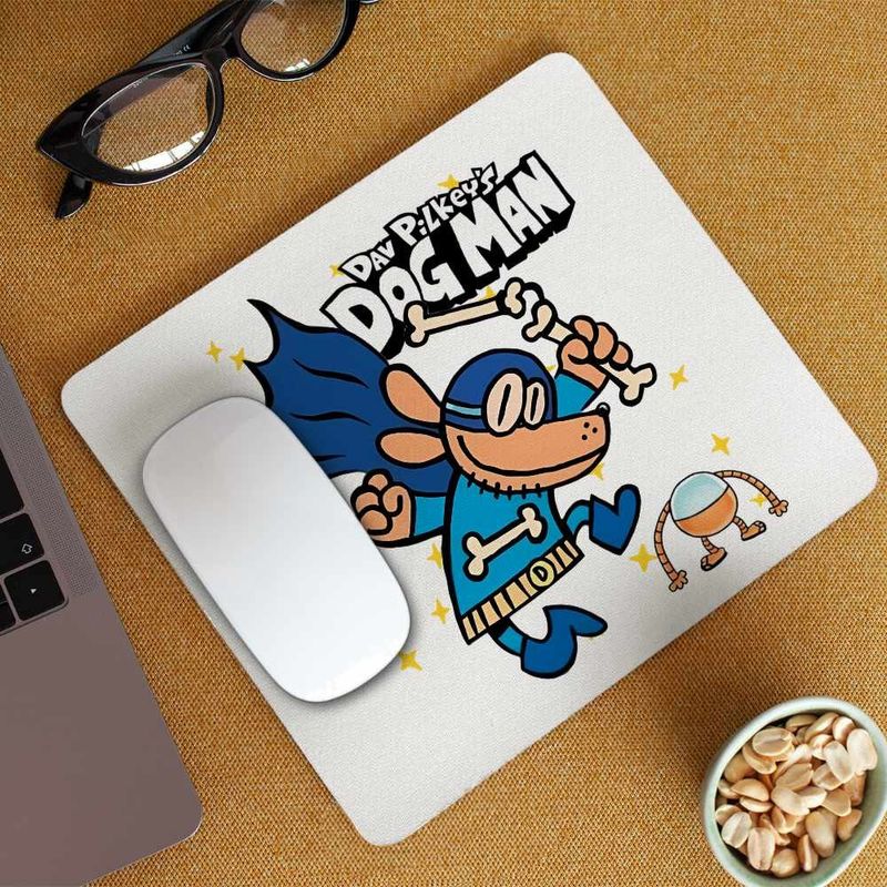 PC, gaming si accesorii - Periferice PC - Mousepad - Mousepad Captain Underpants Dog Man Cat Kid Capitanul Chilot Ninja CoolTrend, 21x19cm - Infinity.ro