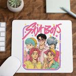 PC, gaming si accesorii - Periferice PC - Mousepad - Mousepad Huntrix Saja Boys Stars Kpop CoolTrend, 21x19cm - Infinity.ro