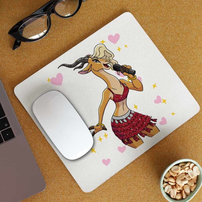 PC, gaming si accesorii - Periferice PC - Mousepad - Mousepad Zootopia Gazelle Cantareata Zootropolis Star Vedeta CoolTrend, 21x19cm - Infinity.ro