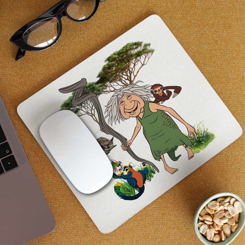 PC, gaming si accesorii - Periferice PC - Mousepad - Mousepad The Croods Buni Bunica Famlia Crood Epoca de Piatra CoolTrend, 21x19cm - Infinity.ro