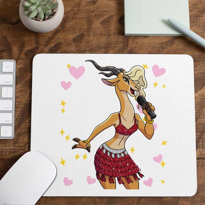 PC, gaming si accesorii - Periferice PC - Mousepad - Mousepad Zootopia Gazelle Cantareata Zootropolis Star Vedeta CoolTrend, 21x19cm - Infinity.ro
