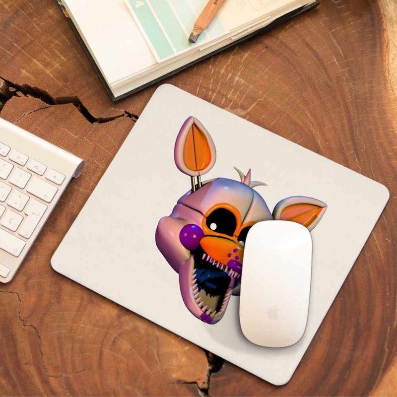 PC, gaming si accesorii - Periferice PC - Mousepad - Mousepad Fnaf Funtime Foxy Five Nights at Freddy Horror Halloween CoolTrend, 21x19cm - Infinity.ro