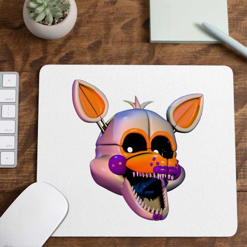 PC, gaming si accesorii - Periferice PC - Mousepad - Mousepad Fnaf Funtime Foxy Five Nights at Freddy Horror Halloween CoolTrend, 21x19cm - Infinity.ro