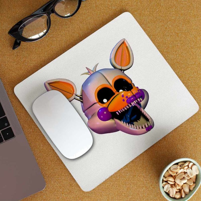 PC, gaming si accesorii - Periferice PC - Mousepad - Mousepad Fnaf Funtime Foxy Five Nights at Freddy Horror Halloween CoolTrend, 21x19cm - Infinity.ro
