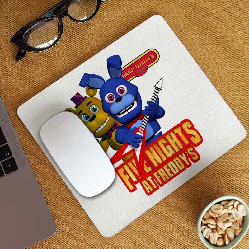 PC, gaming si accesorii - Periferice PC - Mousepad - Mousepad Fnaf Bonnie Five Nights at Freddy Horror Halloween CoolTrend, 21x19cm - Infinity.ro