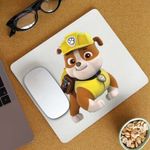 PC, gaming si accesorii - Periferice PC - Mousepad - Mousepad Paw Patrol Rubble Patrula Catelusilor Mecanic, CoolTrend, 21x19cm - Infinity.ro