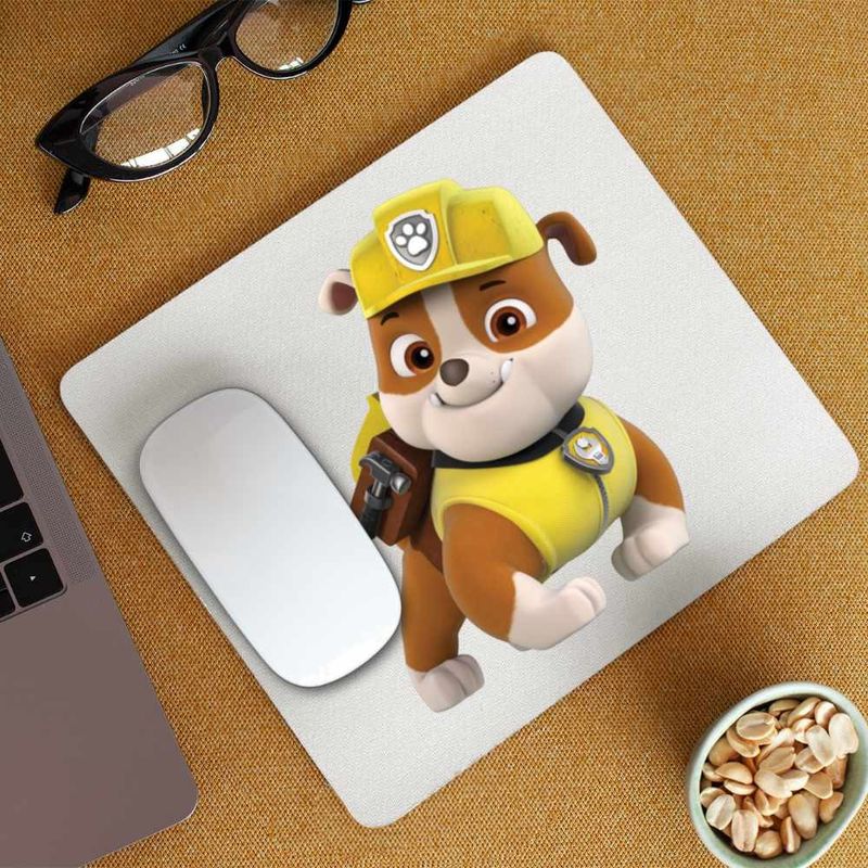PC, gaming si accesorii - Periferice PC - Mousepad - Mousepad Paw Patrol Rubble Patrula Catelusilor Mecanic, CoolTrend, 21x19cm - Infinity.ro