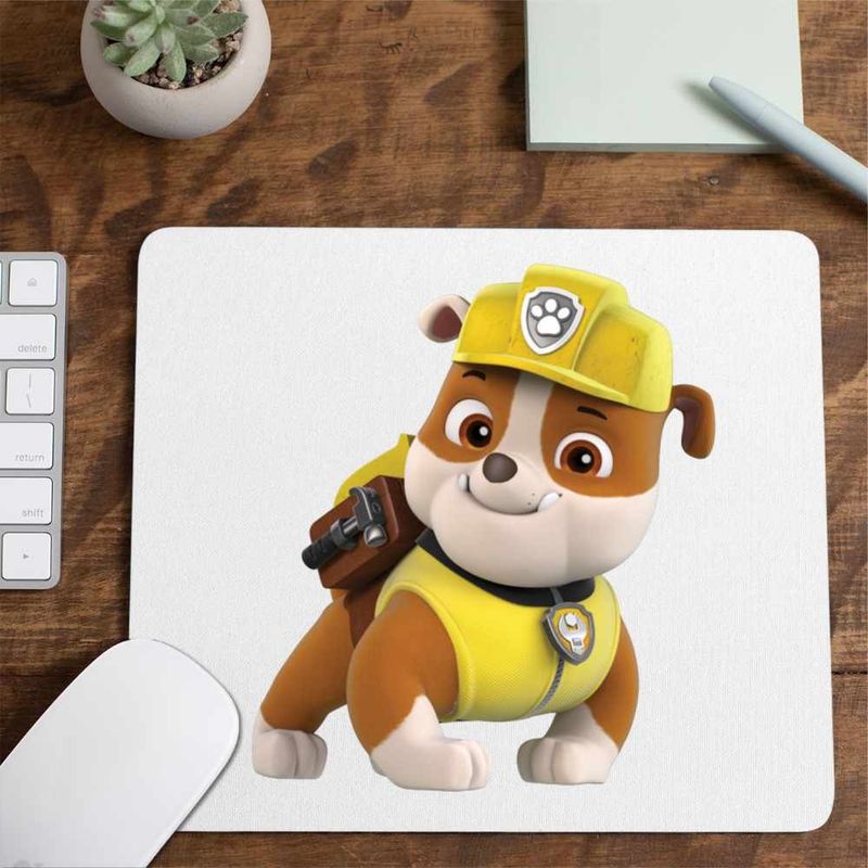 PC, gaming si accesorii - Periferice PC - Mousepad - Mousepad Paw Patrol Rubble Patrula Catelusilor Mecanic, CoolTrend, 21x19cm - Infinity.ro